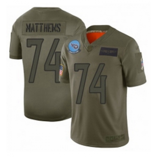Youth Tennessee Titans 74 Bruce Matthews Limited Camo 2019 Salute to Service Football Jersey1039 Youth Tennessee Titans 74 Bruce Matthews Limited Camo 2019 Salute to Service Football Jersey1039