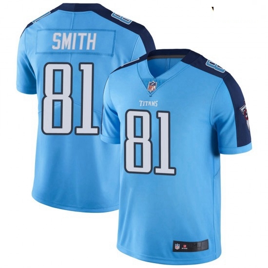 Youth Tennessee Titans 81 Jonnu Smith Light Blue Vapor Limited Jersey Youth Tennessee Titans 81 Jonnu Smith Light Blue Vapor Limited Jersey