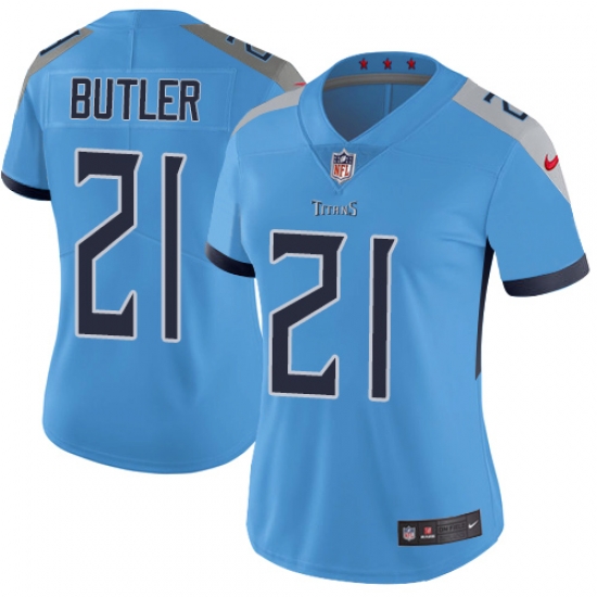 Nike Titans #21 Malcolm Butler Light Blue Team Color Womens Stitched NFL Vapor Untouchable Limited Jersey Nike Titans #21 Malcolm Butler Light Blue Team Color Womens Stitched NFL Vapor Untouchable Limited Jersey
