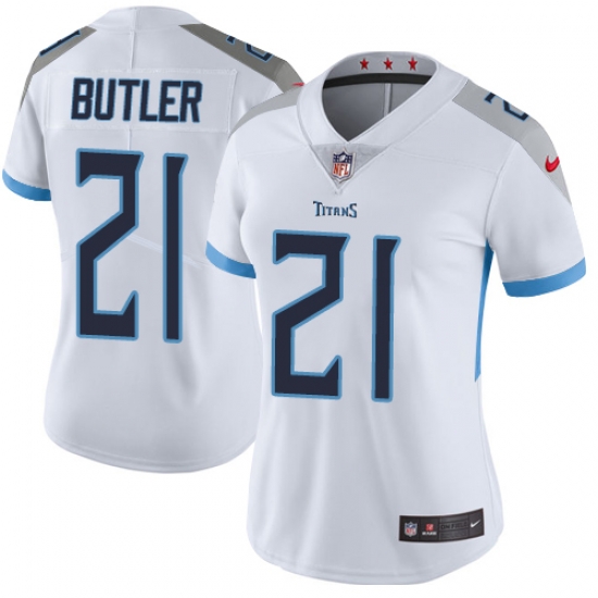 Nike Titans #21 Malcolm Butler White Womens Stitched NFL Vapor Untouchable Limited Jersey Nike Titans #21 Malcolm Butler White Womens Stitched NFL Vapor Untouchable Limited Jersey