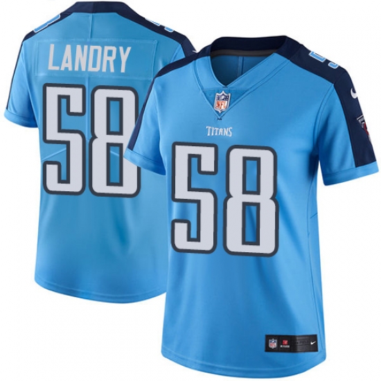 Nike Titans #58 Harold Landry Light Blue Womens Stitched NFL Limited Rush Jersey Nike Titans #58 Harold Landry Light Blue Womens Stitched NFL Limited Rush Jersey