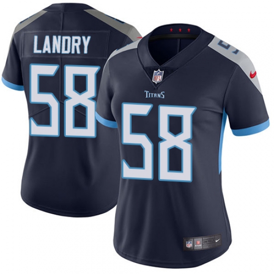 Nike Titans #58 Harold Landry Navy Blue Alternate Womens Stitched NFL Vapor Untouchable Limited Jersey Nike Titans #58 Harold Landry Navy Blue Alternate Womens Stitched NFL Vapor Untouchable Limited Jersey