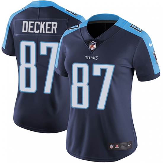 Nike Titans #87 Eric Decker Navy Blue Alternate Womens Stitched NFL Vapor Untouchable Limited Jersey Nike Titans #87 Eric Decker Navy Blue Alternate Womens Stitched NFL Vapor Untouchable Limited Jersey