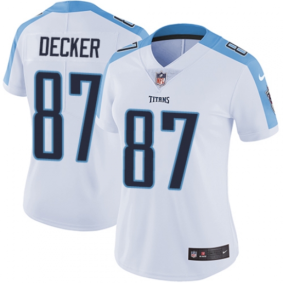 Nike Titans #87 Eric Decker White Womens Stitched NFL Vapor Untouchable Limited Jersey Nike Titans #87 Eric Decker White Womens Stitched NFL Vapor Untouchable Limited Jersey