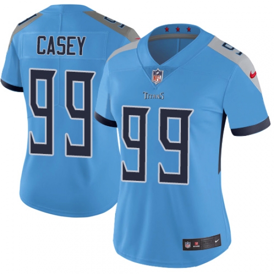Nike Titans #99 Jurrell Casey Light Blue Team Color Womens Stitched NFL Vapor Untouchable Limited Jersey Nike Titans #99 Jurrell Casey Light Blue Team Color Womens Stitched NFL Vapor Untouchable Limited Jersey