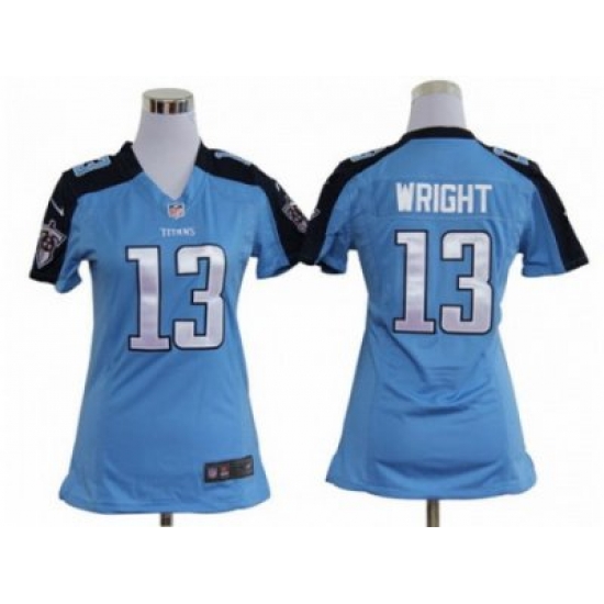 Nike Women NFL Tennessee Titans #13 Kendall Wright Blue Jerseys Nike Women NFL Tennessee Titans #13 Kendall Wright Blue Jerseys