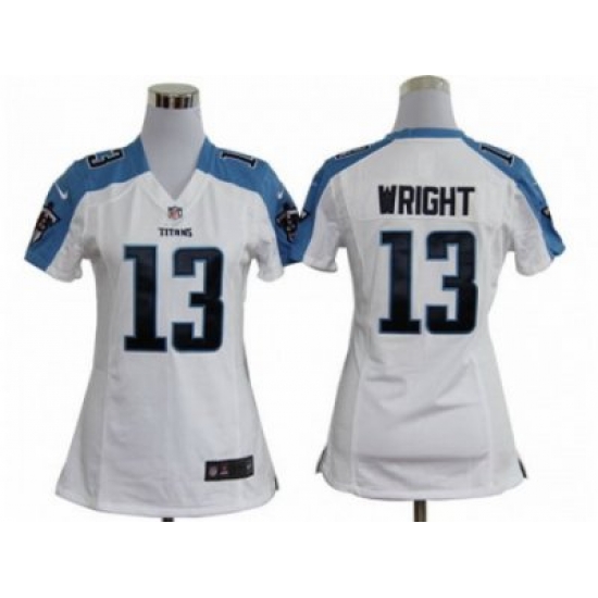 Nike Women NFL Tennessee Titans #13 Kendall Wright white Jerseys Nike Women NFL Tennessee Titans #13 Kendall Wright white Jerseys