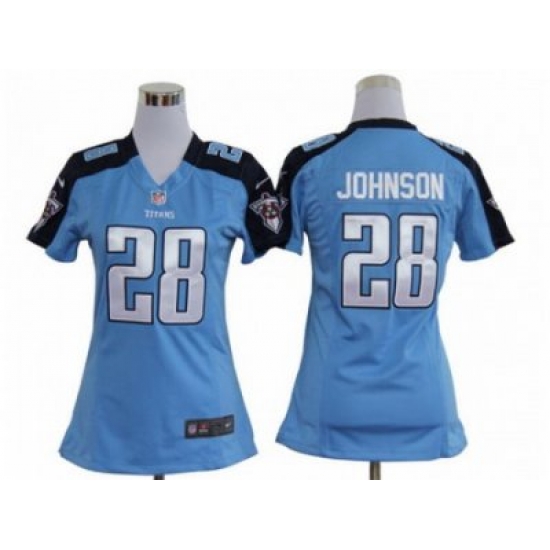 Nike Women NFL Tennessee Titans #28 Chris Johnson Blue Jerseys Nike Women NFL Tennessee Titans #28 Chris Johnson Blue Jerseys