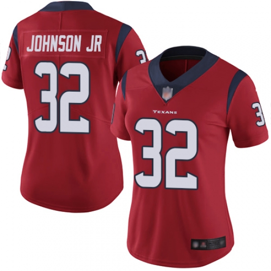 Texans 32 Lonnie Johnson Jr Red Alternate Women Stitched Football Vapor Untouchable Limited Jersey Texans 32 Lonnie Johnson Jr Red Alternate Women Stitched Football Vapor Untouchable Limited Jersey