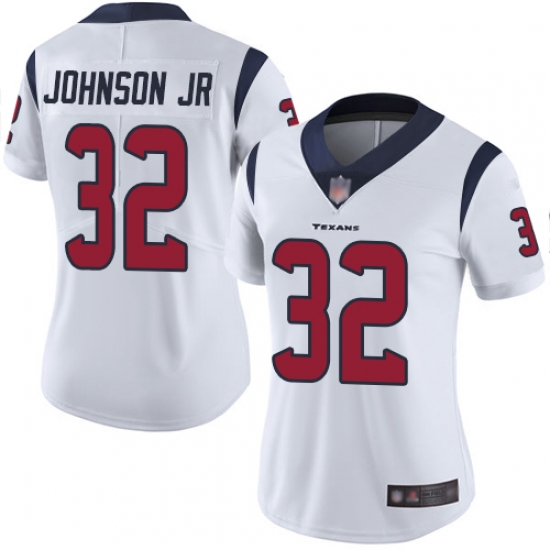 Texans 32 Lonnie Johnson Jr White Women Stitched Football Vapor Untouchable Limited Jersey Texans 32 Lonnie Johnson Jr White Women Stitched Football Vapor Untouchable Limited Jersey