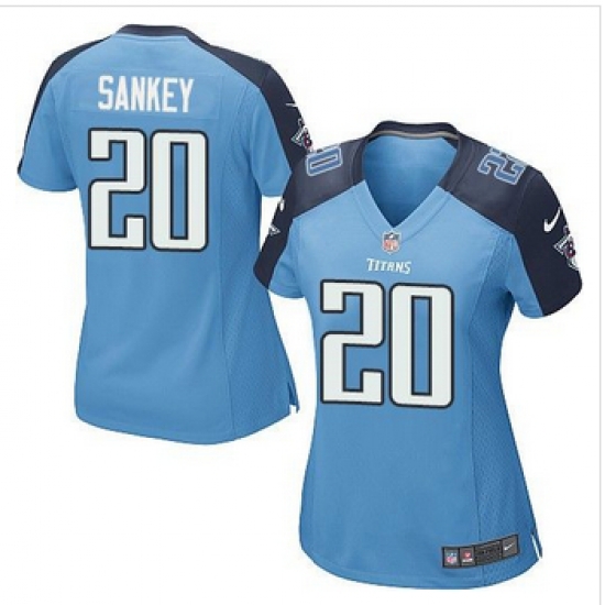 Women NEW Titans #20 Bishop Sankey Light Blue Team Color Stitched NFL Elite Jersey Women NEW Titans #20 Bishop Sankey Light Blue Team Color Stitched NFL Elite Jersey