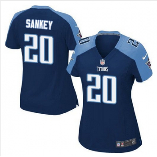 Women NEW Titans #20 Bishop Sankey Navy Blue Alternate Stitched NFL Elite Jersey Women NEW Titans #20 Bishop Sankey Navy Blue Alternate Stitched NFL Elite Jersey