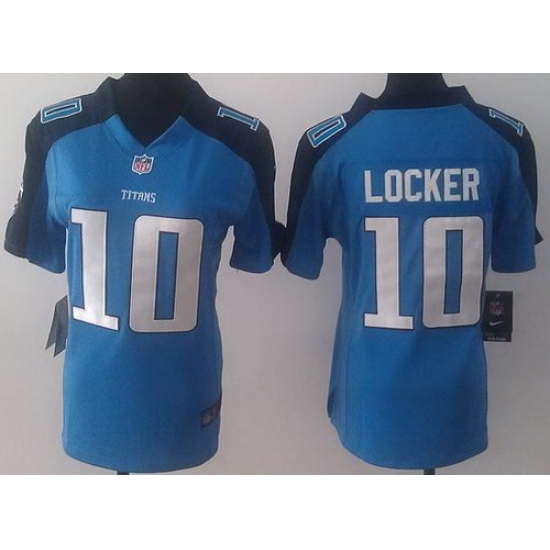 Women Nike Tennessee Titans 10 Jake Locker Light Blue NFL Jerseys Women Nike Tennessee Titans 10 Jake Locker Light Blue NFL Jerseys