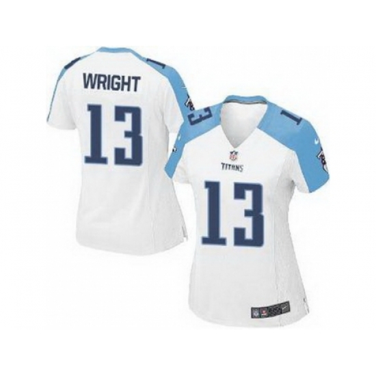 Women Nike Tennessee Titans 13 Kendall Wright White NFL Jerseys Women Nike Tennessee Titans 13 Kendall Wright White NFL Jerseys