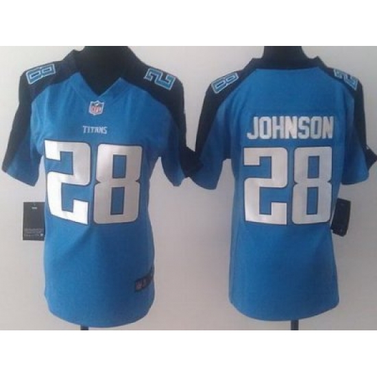 Women Nike Tennessee Titans 28 Chris Johnson Light Blue NFL Jerseys Women Nike Tennessee Titans 28 Chris Johnson Light Blue NFL Jerseys