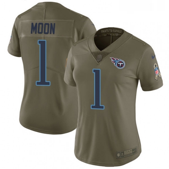 Womens Nike Tennessee Titans 1 Warren Moon Limited Olive 2017 Salute to Service NFL Jersey Womens Nike Tennessee Titans 1 Warren Moon Limited Olive 2017 Salute to Service NFL Jersey