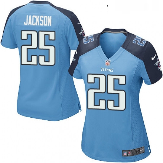 Womens Nike Tennessee Titans 25 Adoree Jackson Game Light Blue Team Color NFL Jersey Womens Nike Tennessee Titans 25 Adoree Jackson Game Light Blue Team Color NFL Jersey
