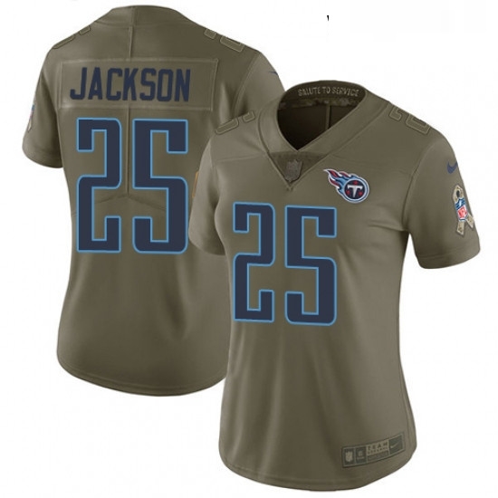 Womens Nike Tennessee Titans 25 Adoree Jackson Limited Olive 2017 Salute to Service NFL Jersey Womens Nike Tennessee Titans 25 Adoree Jackson Limited Olive 2017 Salute to Service NFL Jersey