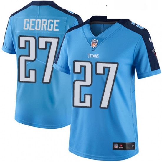 Womens Nike Tennessee Titans 27 Eddie George Light Blue Team Color Vapor Untouchable Limited Player NFL Jersey Womens Nike Tennessee Titans 27 Eddie George Light Blue Team Color Vapor Untouchable Limited Player NFL Jersey
