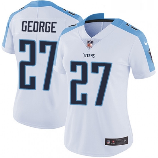 Womens Nike Tennessee Titans 27 Eddie George White Vapor Untouchable Limited Player NFL Jersey Womens Nike Tennessee Titans 27 Eddie George White Vapor Untouchable Limited Player NFL Jersey