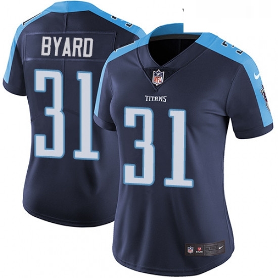 Womens Nike Tennessee Titans 31 Kevin Byard Navy Blue Alternate Vapor Untouchable Limited Player NFL Jersey Womens Nike Tennessee Titans 31 Kevin Byard Navy Blue Alternate Vapor Untouchable Limited Player NFL Jersey