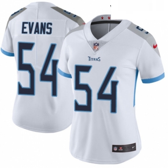 Womens Nike Tennessee Titans 54 Rashaan Evans White Vapor Untouchable Limited Player NFL Jersey Womens Nike Tennessee Titans 54 Rashaan Evans White Vapor Untouchable Limited Player NFL Jersey