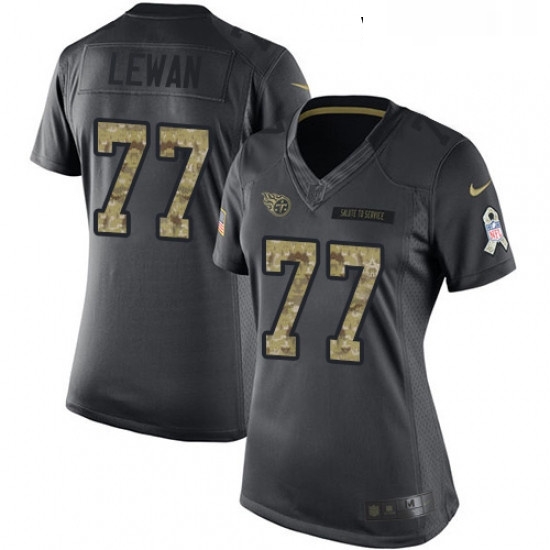 Womens Nike Tennessee Titans 77 Taylor Lewan Limited Black 2016 Salute to Service NFL Jersey Womens Nike Tennessee Titans 77 Taylor Lewan Limited Black 2016 Salute to Service NFL Jersey