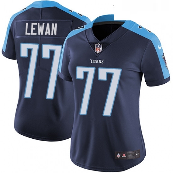 Womens Nike Tennessee Titans 77 Taylor Lewan Navy Blue Alternate Vapor Untouchable Limited Player NFL Jersey Womens Nike Tennessee Titans 77 Taylor Lewan Navy Blue Alternate Vapor Untouchable Limited Player NFL Jersey