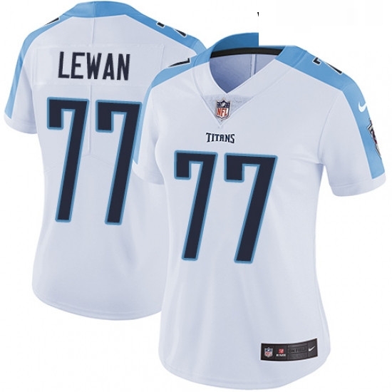 Womens Nike Tennessee Titans 77 Taylor Lewan White Vapor Untouchable Limited Player NFL Jersey Womens Nike Tennessee Titans 77 Taylor Lewan White Vapor Untouchable Limited Player NFL Jersey