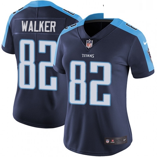 Womens Nike Tennessee Titans 82 Delanie Walker Elite Navy Blue Alternate NFL Jersey Womens Nike Tennessee Titans 82 Delanie Walker Elite Navy Blue Alternate NFL Jersey