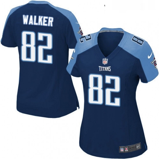 Womens Nike Tennessee Titans 82 Delanie Walker Game Navy Blue Alternate NFL Jersey Womens Nike Tennessee Titans 82 Delanie Walker Game Navy Blue Alternate NFL Jersey