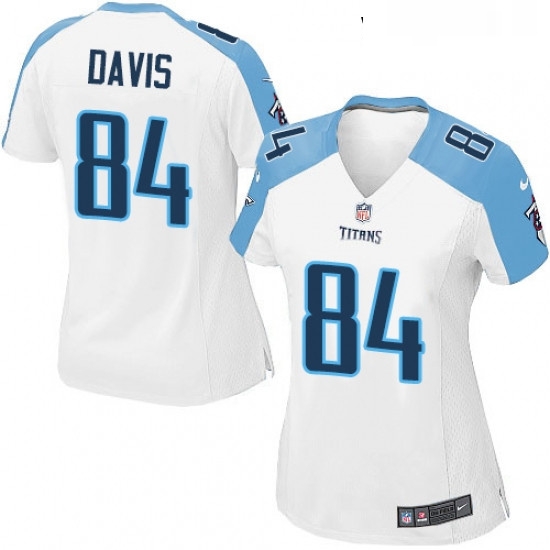 Womens Nike Tennessee Titans 84 Corey Davis Game White NFL Jersey Womens Nike Tennessee Titans 84 Corey Davis Game White NFL Jersey