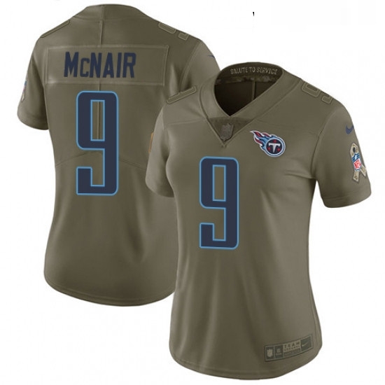 Womens Nike Tennessee Titans 9 Steve McNair Limited Olive 2017 Salute to Service NFL Jersey Womens Nike Tennessee Titans 9 Steve McNair Limited Olive 2017 Salute to Service NFL Jersey