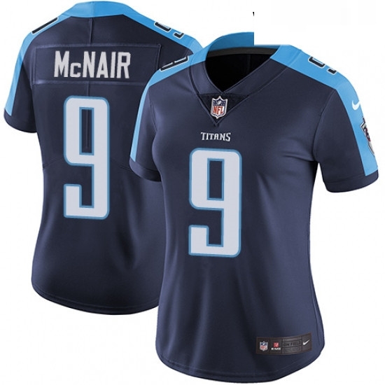 Womens Nike Tennessee Titans 9 Steve McNair Navy Blue Alternate Vapor Untouchable Limited Player NFL Jersey Womens Nike Tennessee Titans 9 Steve McNair Navy Blue Alternate Vapor Untouchable Limited Player NFL Jersey