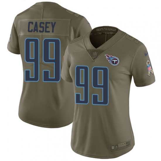 Womens Nike Titans #99 Jurrell Casey Olive Stitched NFL Limited 2017 Salute to Service Jersey Womens Nike Titans #99 Jurrell Casey Olive Stitched NFL Limited 2017 Salute to Service Jersey