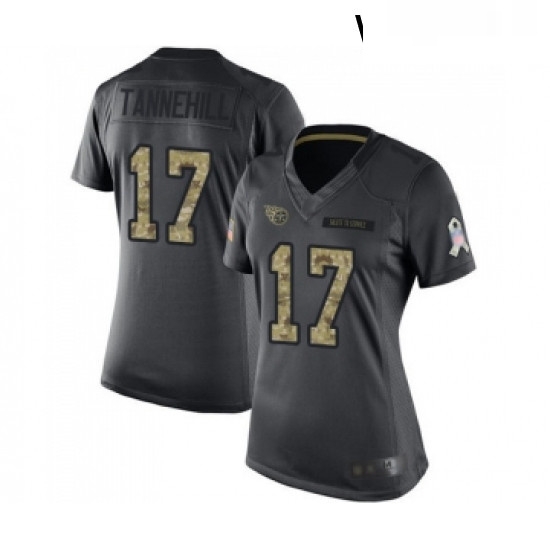 Womens Tennessee Titans 17 Ryan Tannehill Limited Black 2016 Salute to Service Football Jersey Womens Tennessee Titans 17 Ryan Tannehill Limited Black 2016 Salute to Service Football Jersey