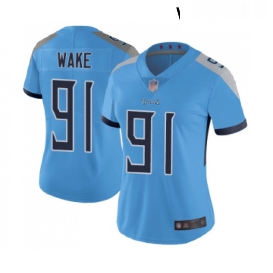Womens Tennessee Titans 91 Cameron Wake Light Blue Alternate Vapor Untouchable Limited Player Football Jersey Womens Tennessee Titans 91 Cameron Wake Light Blue Alternate Vapor Untouchable Limited Player Football Jersey