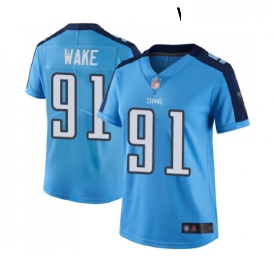 Womens Tennessee Titans 91 Cameron Wake Limited Light Blue Rush Vapor Untouchable Football Jersey Womens Tennessee Titans 91 Cameron Wake Limited Light Blue Rush Vapor Untouchable Football Jersey