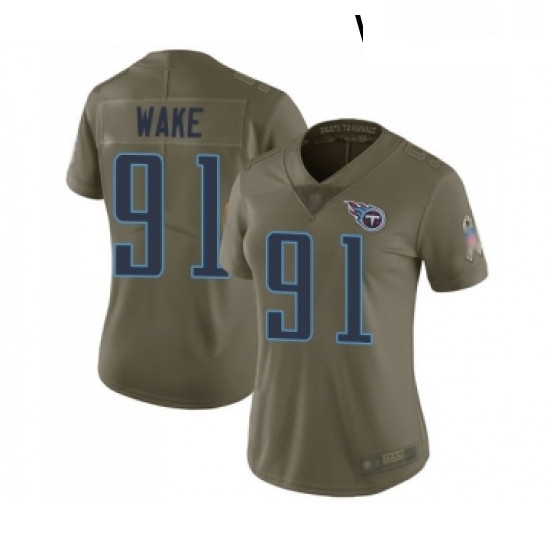 Womens Tennessee Titans 91 Cameron Wake Limited Olive 2017 Salute to Service Football Jersey Womens Tennessee Titans 91 Cameron Wake Limited Olive 2017 Salute to Service Football Jersey