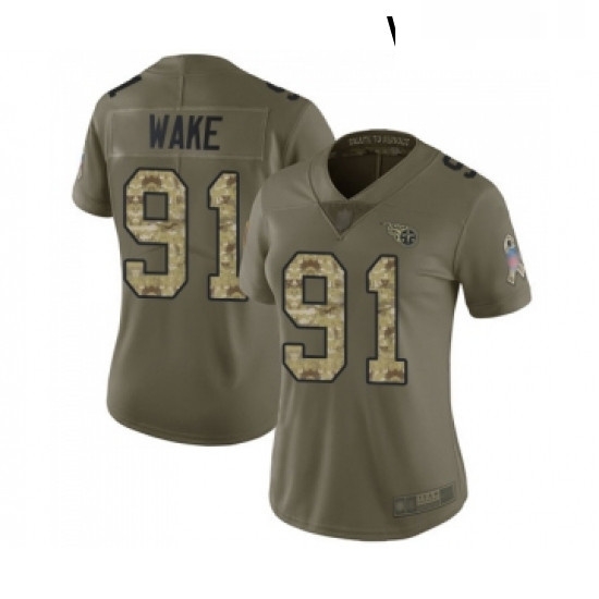 Womens Tennessee Titans 91 Cameron Wake Limited Olive Camo 2017 Salute to Service Football Jersey Womens Tennessee Titans 91 Cameron Wake Limited Olive Camo 2017 Salute to Service Football Jersey