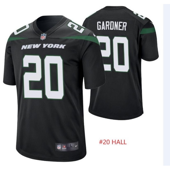Jets #20 HALL Black Jersey Jets #20 HALL Black Jersey