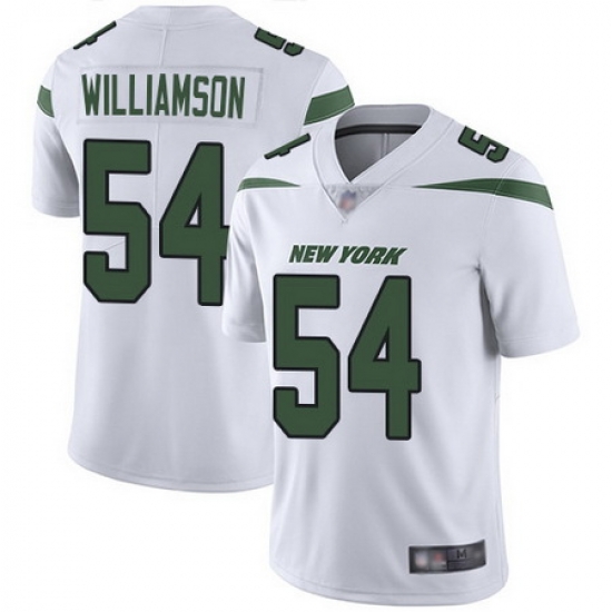 Jets #54 Avery Williamson White Men Stitched Football Vapor Untouchable Limited Jersey Jets #54 Avery Williamson White Men Stitched Football Vapor Untouchable Limited Jersey