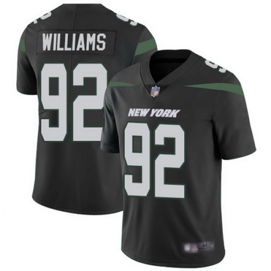 Jets #92 Leonard Williams Black Alternate Men Stitched Football Vapor Untouchable Limited Jersey Jets #92 Leonard Williams Black Alternate Men Stitched Football Vapor Untouchable Limited Jersey