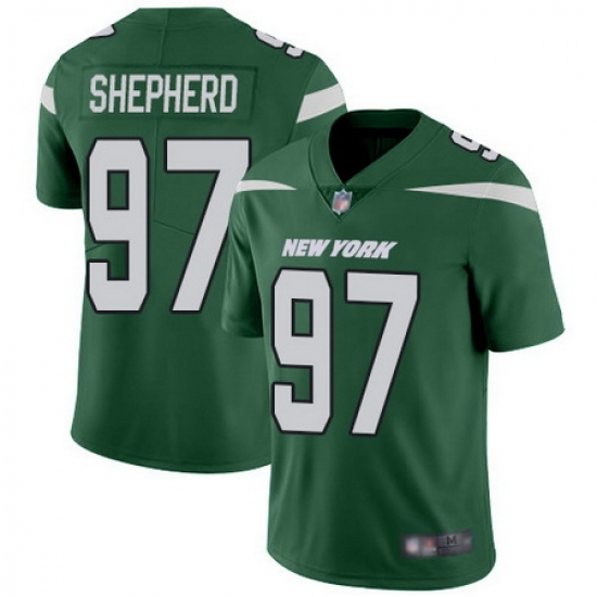 Jets #97 Nathan Shepherd Green Team Color Men Stitched Football Vapor Untouchable Limited Jersey Jets #97 Nathan Shepherd Green Team Color Men Stitched Football Vapor Untouchable Limited Jersey