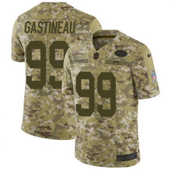 Jets #99 Mark Gastineau Camo Men Stitched Football Limited 2018 Salute To Service Jersey Jets #99 Mark Gastineau Camo Men Stitched Football Limited 2018 Salute To Service Jersey