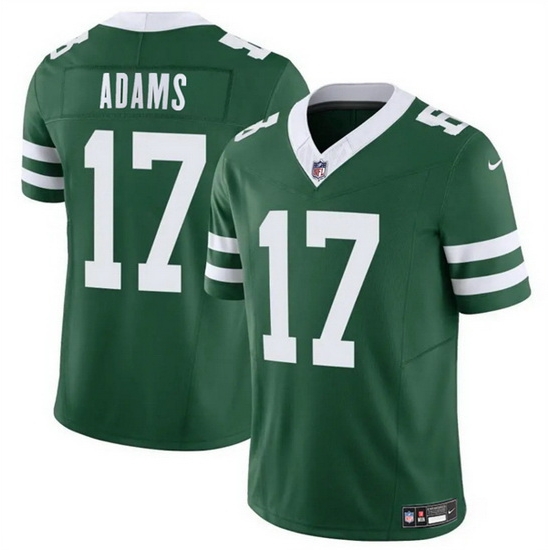 Men New York Jets 17 Davante Adams Green 2024 F U S E Throwback Limited Stitched Jersey Men New York Jets 17 Davante Adams Green 2024 F U S E Throwback Limited Stitched Jersey