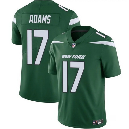 Men New York Jets 17 Davante Adams Green 2024 Vapor Untouchable Limited Stitched Jersey Men New York Jets 17 Davante Adams Green 2024 Vapor Untouchable Limited Stitched Jersey