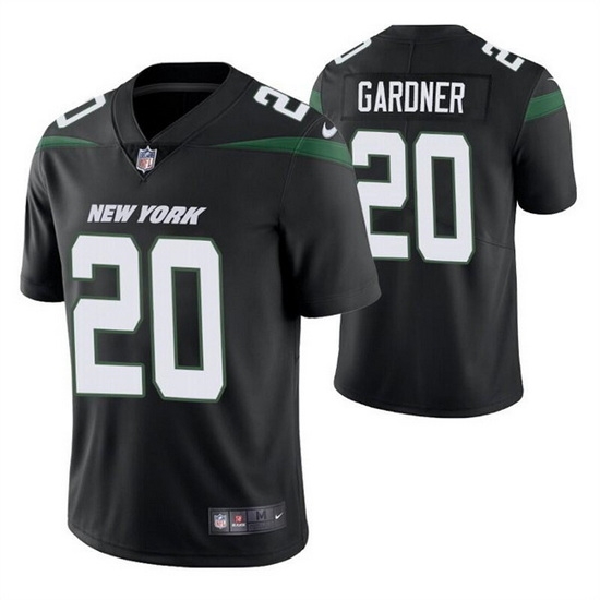 Men New York Jets 20 Ahmad Gardner 2022 Black Vapor Untouchable Limited Stitched jersey Men New York Jets 20 Ahmad Gardner 2022 Black Vapor Untouchable Limited Stitched jersey