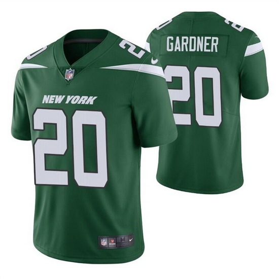 Men New York Jets 20 Ahmad Gardner 2022 Green Vapor Untouchable Limited Stitched jersey Men New York Jets 20 Ahmad Gardner 2022 Green Vapor Untouchable Limited Stitched jersey