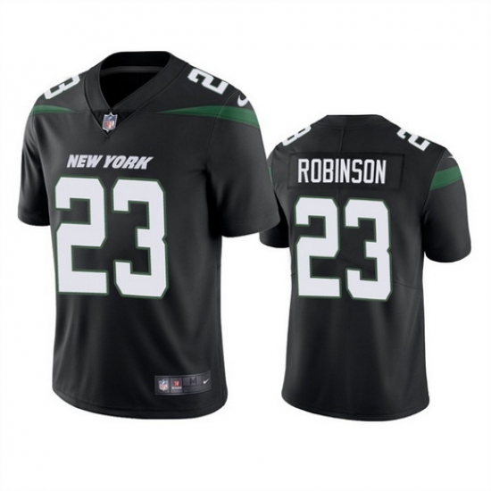Men New York Jets 23 James Robinson Black Vapor Untouchable Limited Stitched Jersey Men New York Jets 23 James Robinson Black Vapor Untouchable Limited Stitched Jersey
